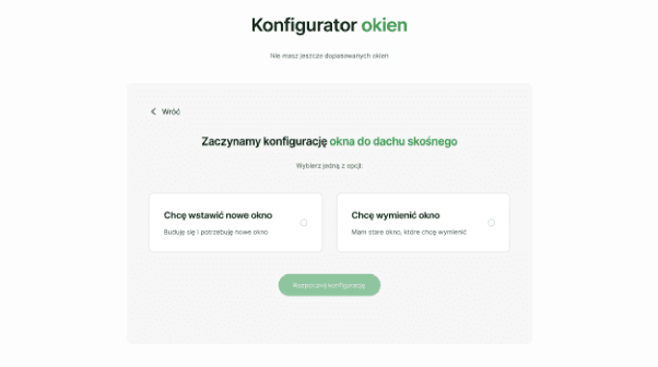 Configurator step - a contextual question with a photo